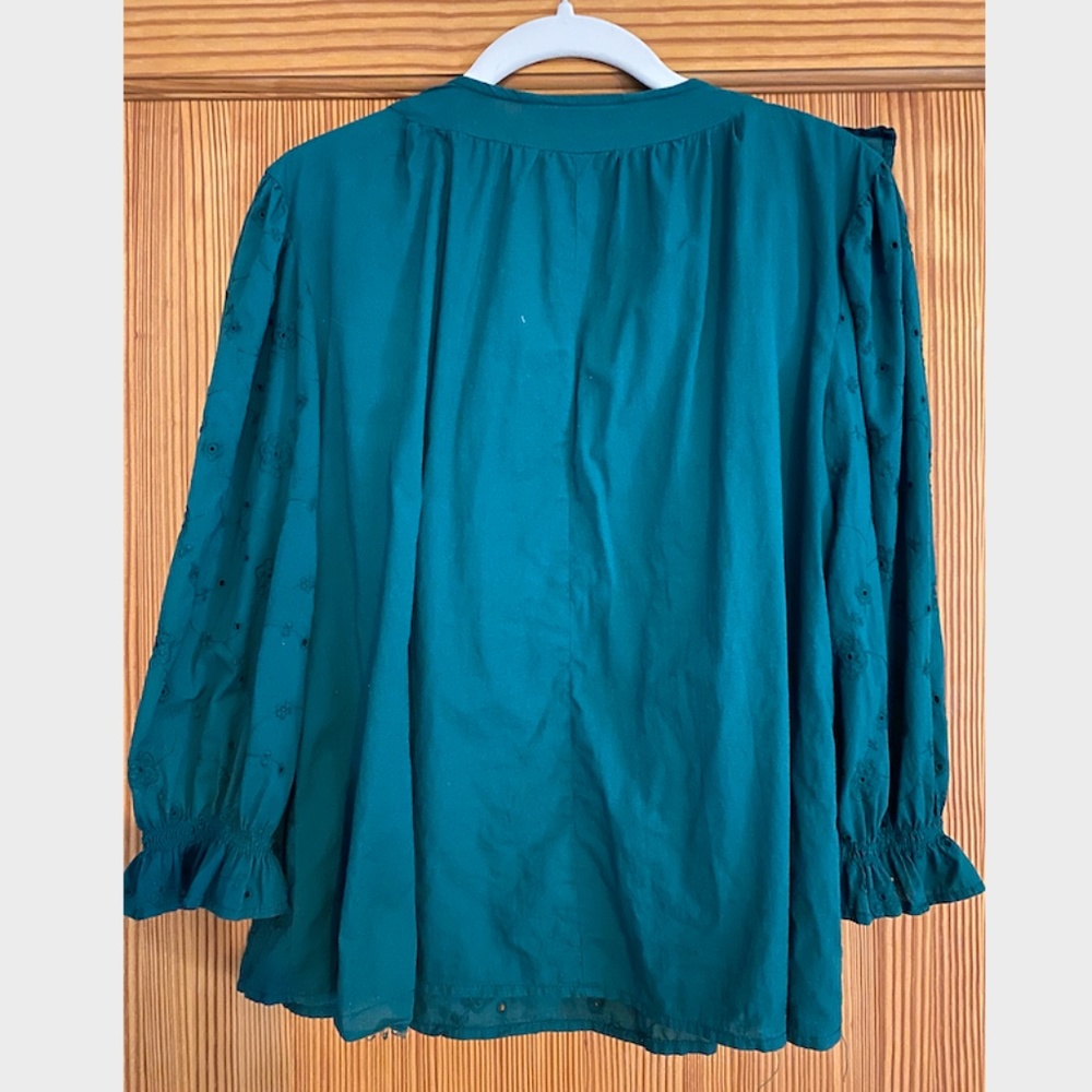 ZARA Eyelet Ruffle Top - Picture 3 of 6